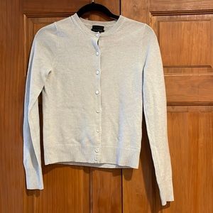 J Crew cardigan, Ice blue, 100% cashmere, size S